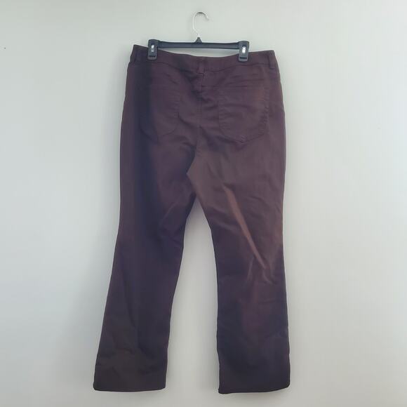 Chico's Platinum Denim Ultimate Boot Cut Brown Jeans 3 Regular 16 - Picture 2 of 8